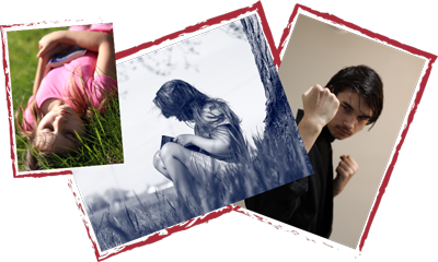 row of stacked pictures